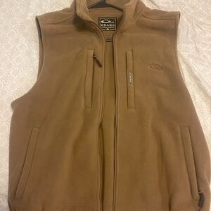 Drake Men's Tan Fleece Vest